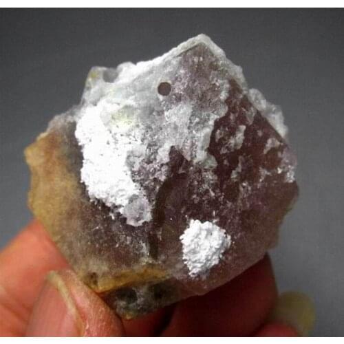 99g Pink Octahedral Fluorite w/ Quartz - crystals and stones healing Mineral specimen Home Decor feng shui decoration