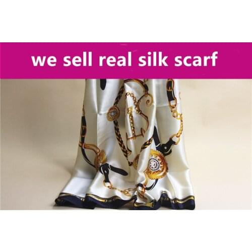 A001 100% Real pure Soft Silk scarf CHARMEUSE silk Size:85 * 85cm satin women