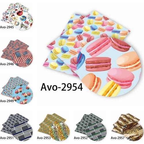 Huangtao Diy accessories 30*136cm Printed Faux Synthetic Leather for Bow,DIY handmade Materials