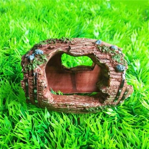 Aquarium Fish Tank Resin Barrel Aquarium Artificial Cave Ornament Fish Tank Landscaping Furnishing Decoration