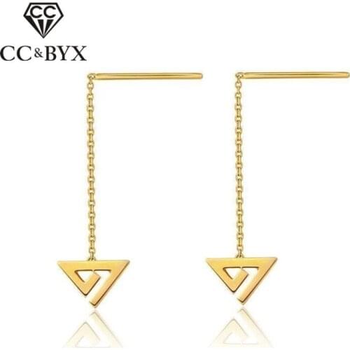 Женские серебрянные серьги CC&BYX China At AliExpress