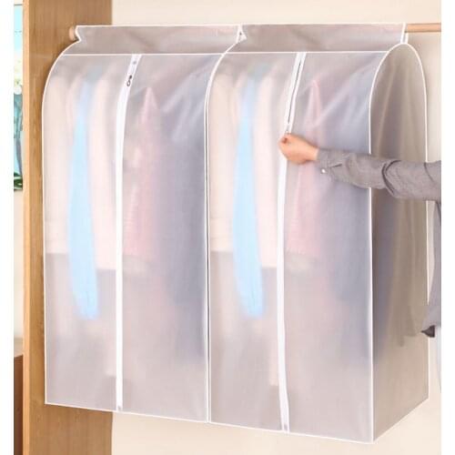 Clothes Hanging Garment Dress Clothes Suit Coat Dust Cover Home Storage Bag Pouch Case Organizer Wardrobe Hanging Clothing