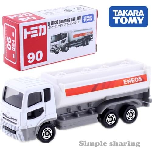 Takara Tomy Tomica No.90 UD Trucks Quon ENEOS Tank Lorry Model Diecast Baby Transporter Toys Collection Funny Kids Doll