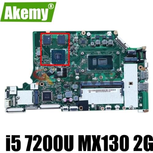 For ACER A515-51G A615-51G A315-53G Laptop motherboard C5V01 LA-E892P CPU i5 7200U GPU MX130 2G 4G RAM DDR4 100% test work