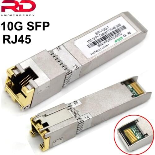 10G SFP RJ45 Module Copper Media Converter Optical Fiber For Brand Network Switch Huawei Mikrotik Ubiqui Cisco TP-Link Dell