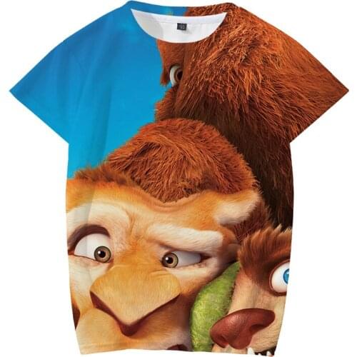 New For 2021 Fashion T Shirt For Boys And Girls Animation Film Theme 3d Digital Printing Short Sleevesummer Short Sleeve T-Shirt