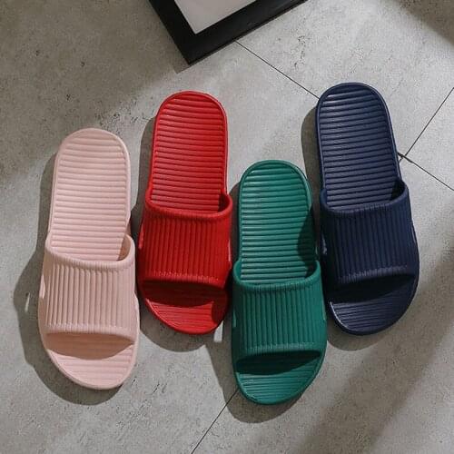 Factory Wholesale Simple Casual Sandals and Slippers Fashion Home Couple Non-slip Bathroom Slides Women/Mens Slippers