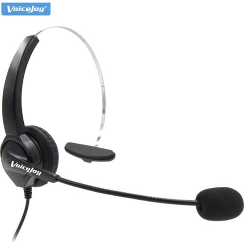 VoiceJoy Professional monaural call center phone headset RJ09 / RJ10 plug RJ9 headset phone headset office headset with mic