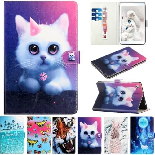 Lovely Cat Tiger Funda For Samsung Tab A7 Case 2020 10.4 inch SM-T500 SM-T505 Tablet Funda For Samsung Galaxy Tab A7 10.4 Cover