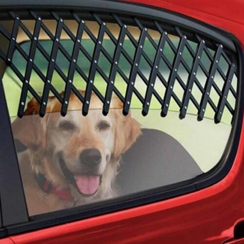 Pet Dog Car Window Ventilation Safe Guard Mesh Vent Puppy Kitten Protective Fence Expandable Travel Window Gate Pet Product