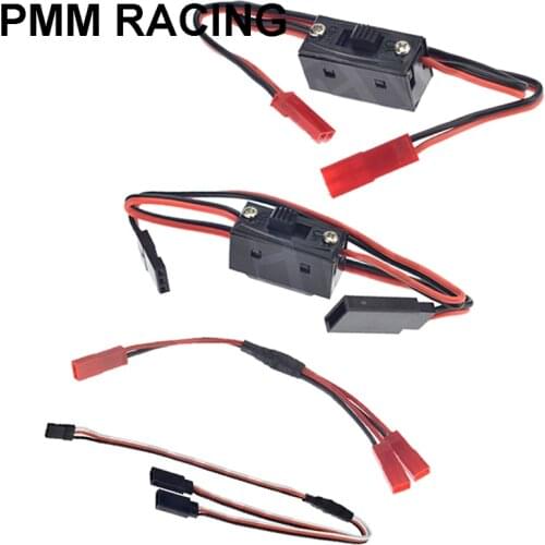 LED Light Control Power Switch Adapter Connector JR JST for 1/10 RC Crawler Car TRX4 RC4WD D90 D110 Axial Scx10 Boat Aircraft