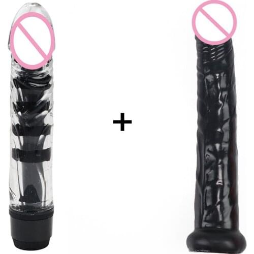 Vibrator Jelly Dildo Realistic Dildo Penis Suction Cup Male Dick Female Masturbation Erotic Toys for Adult Sex Toys for Woman