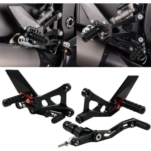 Motorcycle Rear Sets Rearsets Fixed Foot Pegs For Yamaha YZF R6 YZFR6 2017-2020 2018 2019 Adjustable Standard Reverse Foot Pegs