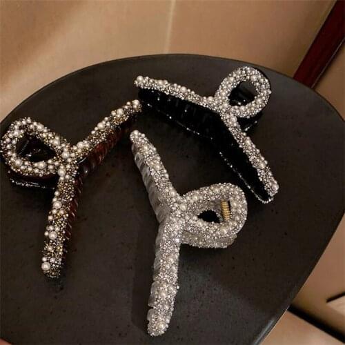 2 piecesWomen Barrettes Metal Hair Claws Hair Accessories Hairclips Hairpins Ladies Hairgrip Headwear Girls Ornaments Crab Bands