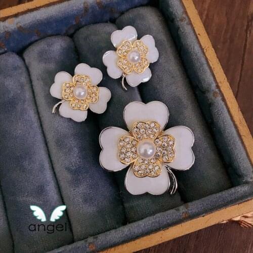 Brooch earrings elegant temperament cheongsam elegant temperament women