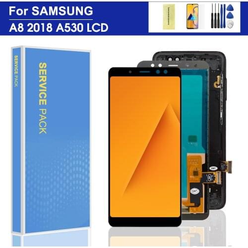 For Samsung Galaxy A8 2018 A530 A530F A530FD LCD display and Touch Screen Digitizer Assembly A8 2018 LCD SM-A530DS Screen
