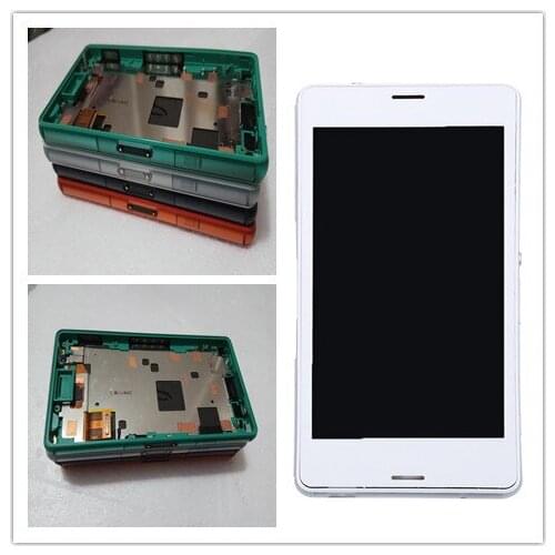 JIEYER For SONY Xperia Z3 Compact Display Tested For SONY Xperia Z3 Compact LCD Touch Screen with Frame Z3 Mini D5803 D5833
