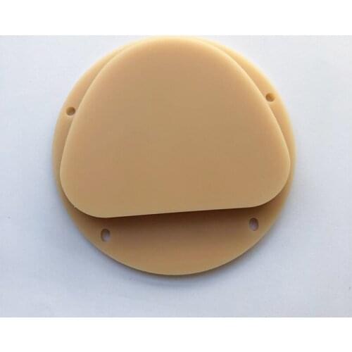 10 Pieces 89*71*10mm~25mm Beige Color Dental Wax Block Dental Lab Material Amann Girrbach Milling System Denture Wax Disk