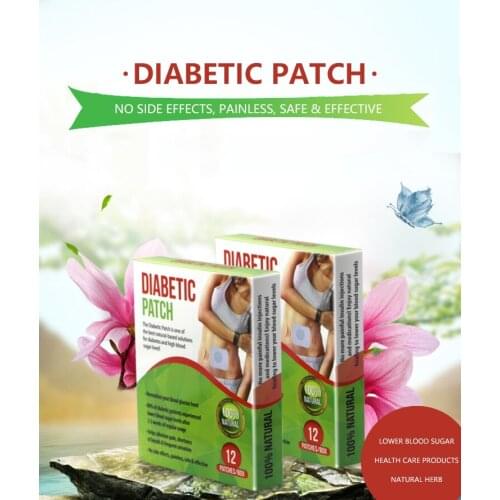 24 Pieces=2 Box/lot Diabetic Patch Stabilizes Blood Sugar Level Natural Herbs Diabetes Plaster