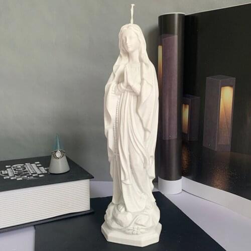 3D Retro virgin goddess Candle Mold Silicone Goddess Shape Wax Mold Scented Candle Making