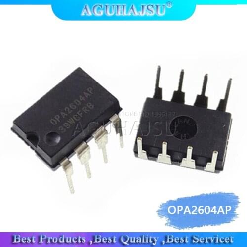 5PCS OPA2604AP DIP8 OPA2604A DIP OPA2604 DIP-8 2604AP Dual FET-Input, Low Distortion OPERATIONAL AMPLIFIER