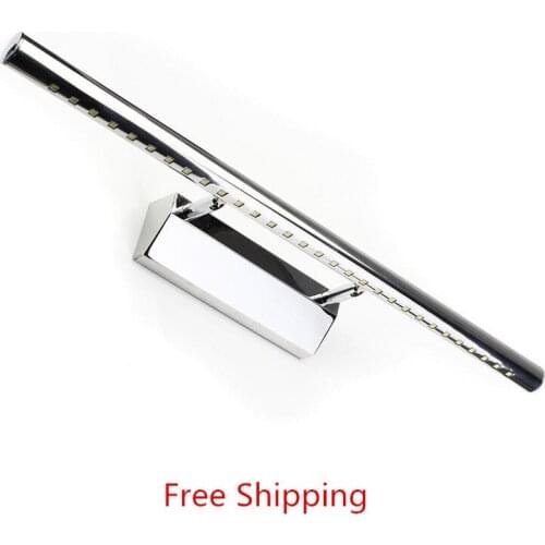 Free Shipping Mirror headlights led wall lamp bedroom mirror cabinet lamp stainless steel mirror lamp bathroom toilet moisture