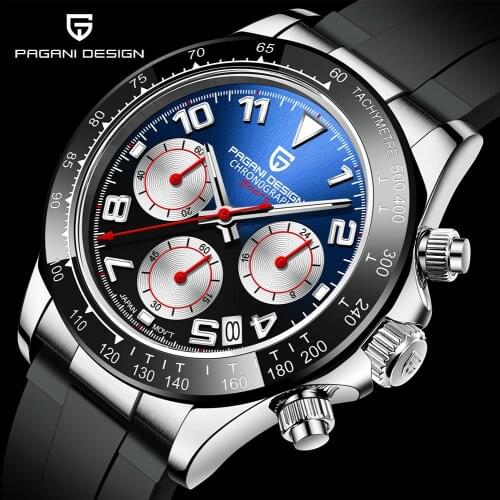 2021 New PAGANI DESIGN Top Brand Men Watches Sports Quartz Wristwatch Sapphire Glass Automatic Date Waterproof Chronograph Clock