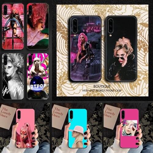 Lady GAGA Phone case For Samsung Galaxy A 3 5 7 8 10 20 21 30 40 50 51 70 71 E S 2016 2018 4G black fashion coque 3D cover art