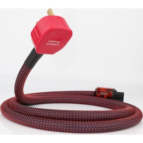 D517 HI-End Pure Copper Multi Conductor UK Power Cord Cable Audiphile Power Cable UK Mains lead For