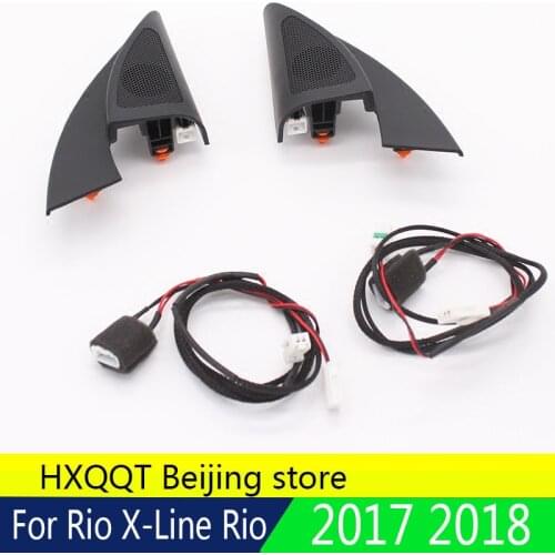 Tweeter audio Triangle Head Drive speakers tweeter Horn audio Wire For Kia Rio 4 KX CROSS 2017 2018 K2 KIA Rio X-Line