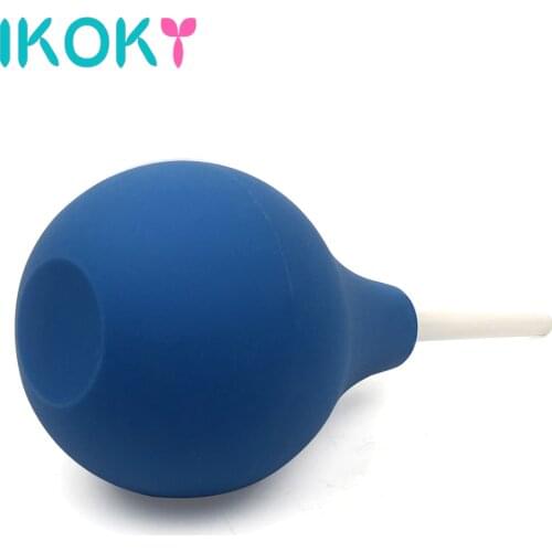 IKOKY Colon Irrigation Douche Cleaner Anal & Vagina Rectal Enema Cleaner For Men and Women Gay Syringe Sex Toys Pussy Cleaning