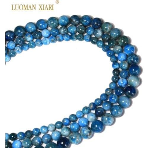Stone beads AAA+ 100% Natural Top grade Apatite Semi-precious For Jewelry Making DIY Bracelet Necklace 6/8/10/mm Strand 15.5