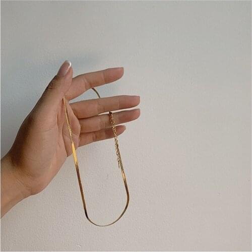 2021 Korean Fashion New Necklace Circle Acrylic Snake Bone Chain Necklace Temperament Net Red The Same Womens Necklace For Sale