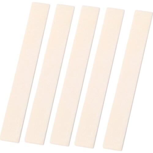 5 pcs Bone String Bridge Saddle and Nut Unslotted Set DIY for String Instrument