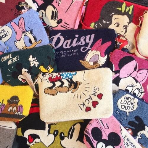 New Original Disney Cartoon Character Pattern Series Plush Slant Cross Pack Backpack Toy 27*17cm Adults/Children Gifts