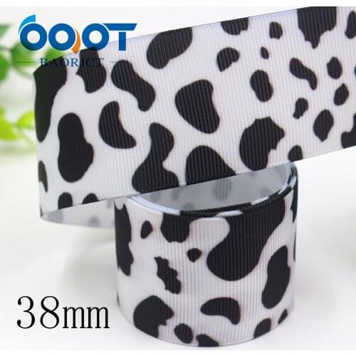 OOOT BAORJCT I-191002-2290,38mm 10yards Cartoon Thermal transfer Printed grosgrain Ribbons,tape crafts,bow cap DIY accessories