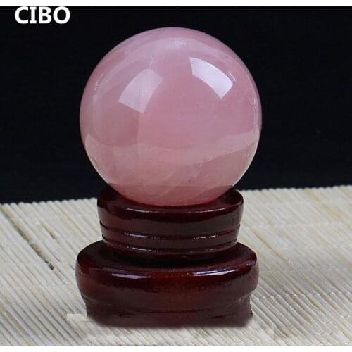40mm powder crystal ball powder crystal rough polished to make decoration ornaments beads