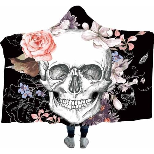 Printed Psychedelic Hot Stamping Dreamcatcher Dolphin Turtle Starry Coral Fleece Plush Bed Throw Hoodie Hooded Blanket