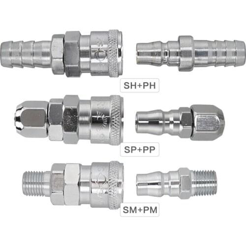 Pneumatic fitting C type Quick connector High pressure coupling PP20 SP20 PF20 SF20 PH20 SH20 PM20 SM20 work on Air compressor