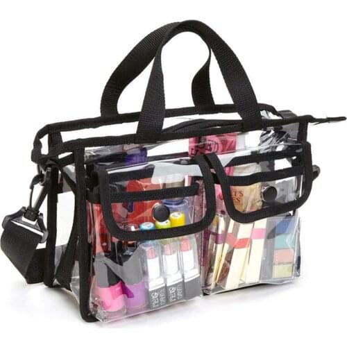 Clear Cross-Body Shoulder Bag,Toiletry Organizer Wash Bag -Stadium Approved Purse