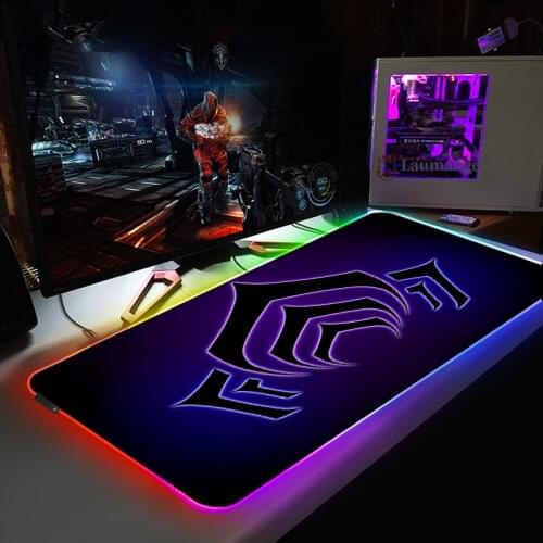 Warframe Speed Gamer Mouse Pad Anime Backlit Rug for Desk Protector Computer Mats for Laptop Gaming Mousepad Rgb Table Mat