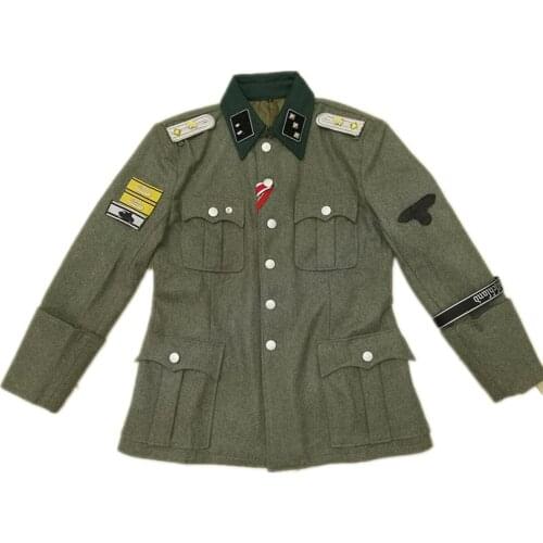 WWII WW2 GERMAN M36 OFFICERS WOOL FIELD UNIFORM SECOND LIEUTENANT IN INTERMEDIATE ASSAULT SQUADRON TUNIC War Reenactments