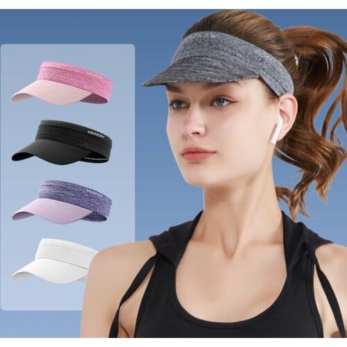Knitted Sun Visor Hat Foldable Golf Tennis Sports Hat Beach Cap Women Men Casual Summer Lightweight Portable Roll-up Cap