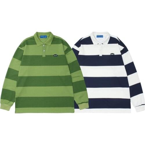 MINDYGOO High Quality Custom Logo Factory Cotton Candy Cotton Stripes Long Sleeves Mens T-Shirt College Style