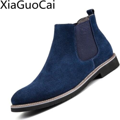 XiaGuoCai Men's Chelsea Boots