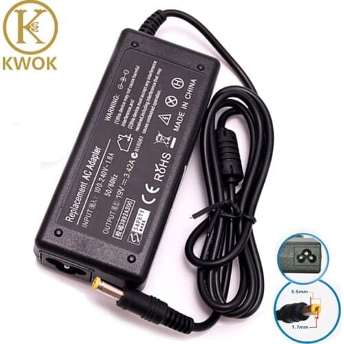 KWEOKKER 19V 3.42A 5.5*1.7mm AC Adapter Laptop Charger For Acer Aspire 19V 3.42A Notebook Power Supply Laptop Adapter Charger