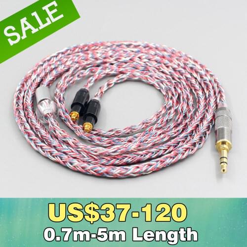 16 Core Silver OCC OFC Mixed Braided Cable For Shure SRH1540 SRH1840 SRH1440 Earphone headset Headphone LN007571