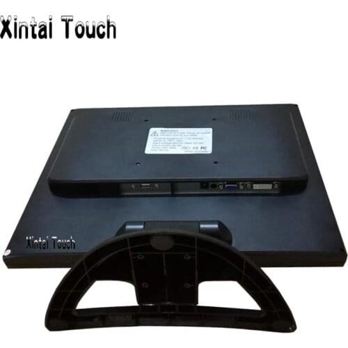 17 inch desktop touch monitor 4-wire resistive lcd touch screen monitor with VGA DVI for interactive display