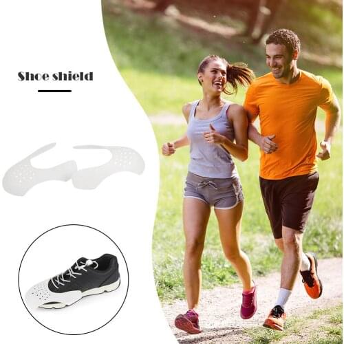 2 Pairs Anti Crease Wrinkled Fold Shoe Shield No Grinding Feet Prevent Deformation Toe Cap Shoe Head Stretcher Shaper
