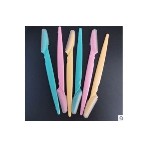 200pcs/lot Simple Multi DIY Simplicity Eyebrow Razor ABS Eyebrow Trimmer Beauty Tools Kit Makeup Accessories HA484